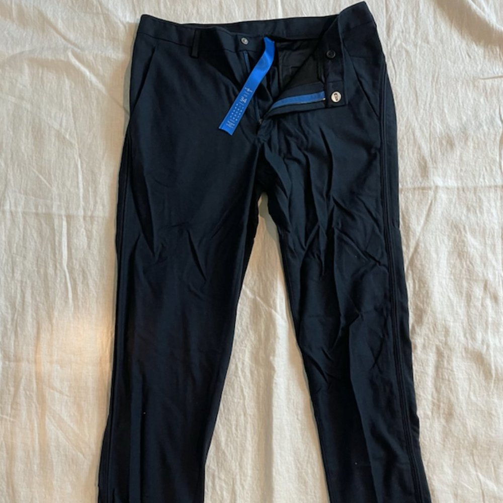 Kit and Ace Dark Blue Slim Fit Pants